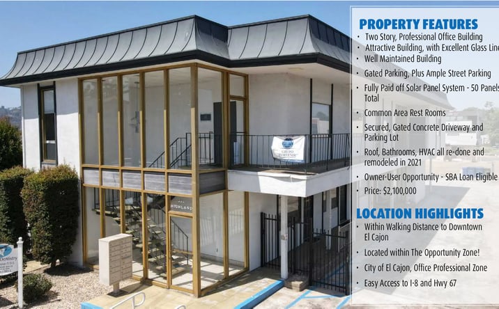 Pictures of Office property located at 312 Highland Avenue, El Cajon, CA 92020 for sales - image #1