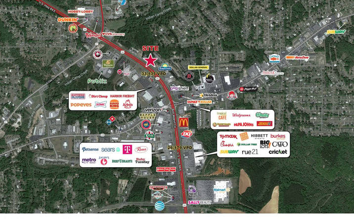 Pictures of Retail, Land property located at 802 Boll Weevil Circle, Enterprise, AL 36330 for sales - image #1