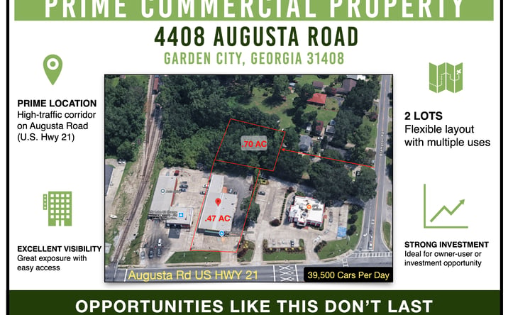 Pictures of Retail property located at 4408 Augusta Road, Garden City, GA 31408 for sales - image #1