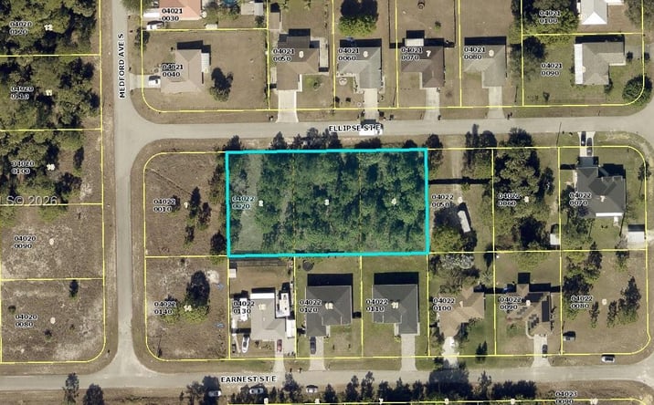 Pictures of Land property located at 1242 E Ellipse St., Lehigh Acres, FL 33974 for sales - image #1