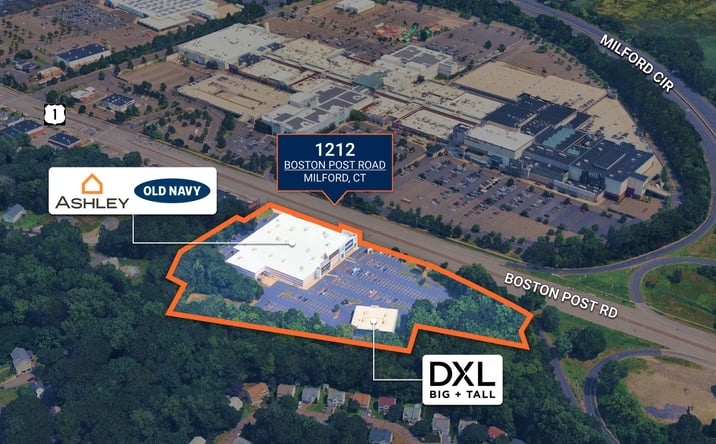 Pictures of Retail property located at 1212 Boston Post Road, Milford, CT 06460 for sales - image #1