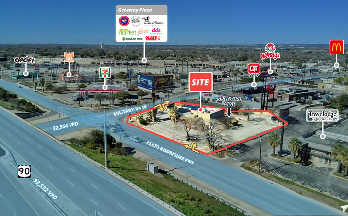 Pictures of Retail property located at 6867 W US Hwy 90, San Antonio, TX 78227 for sales - image #1