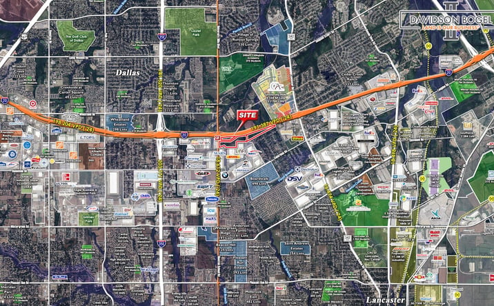 Pictures of Land property located at SEQ I-20 & N. Houston School Rd., Lancaster, TX 75134 for sales - image #1