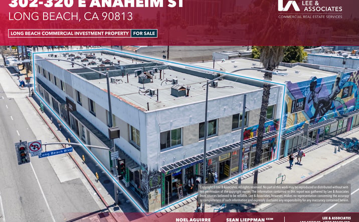 Pictures of Retail, Office, Mixed Use property located at 302-320 E Anaheim Street, Long Beach, CA 90813 for sales - image #1