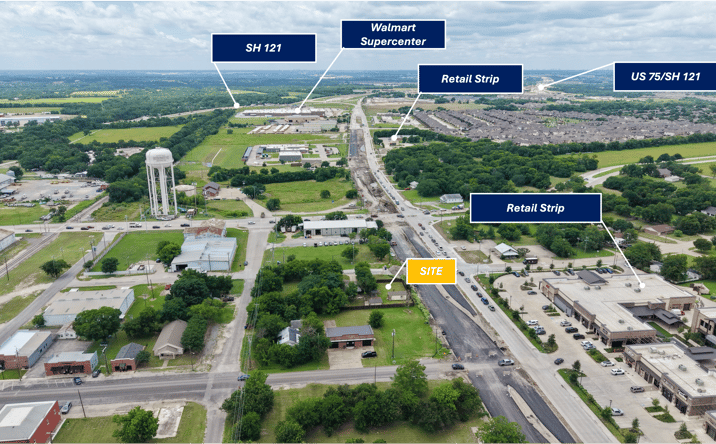 Pictures of Retail, Mixed Use, Land property located at 3409 Fannin Rd, Melissa, TX 75454, 2802 McKinney Street, Melissa, TX 75454 for sales - image #1