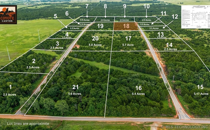 Pictures of Land property located at 18 Anvil Way, Agra, OK 74824 for sales - image #1