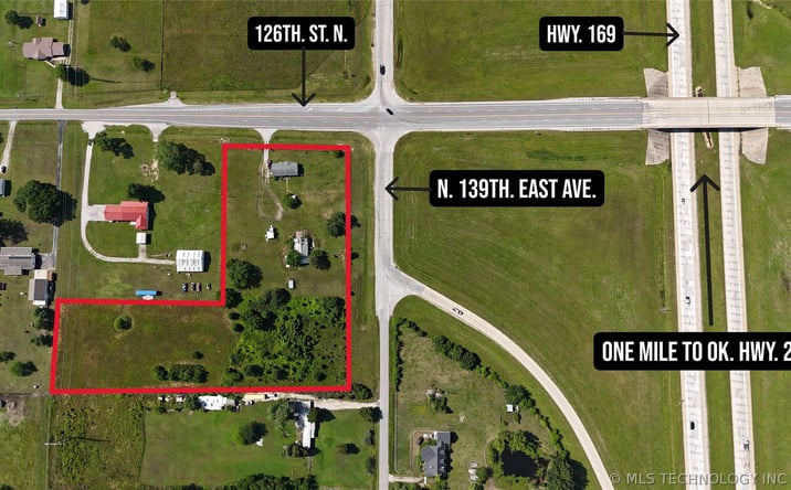 Pictures of Land property located at 13901 E 126th Street N, Collinsville, OK 74021 for sales - image #1