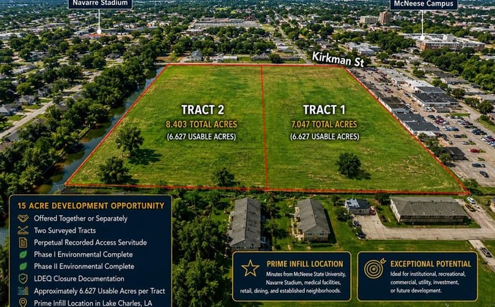 Pictures of Land property located at TBD Kirkman St Street, Lake Charles, LA 70607 for sales - image #1