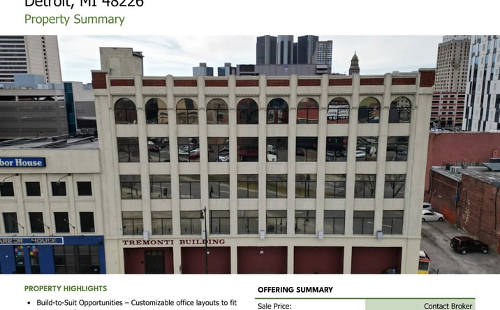 Pictures of Retail, Office property located at 426 Clinton St, Detroit, MI 48226 for sales - image #1