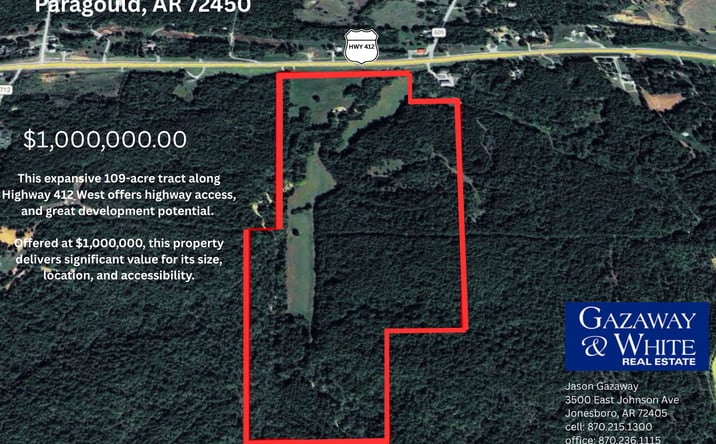 Pictures of Land property located at Hwy 412 West, Paragould, AR 72450 for sales - image #1