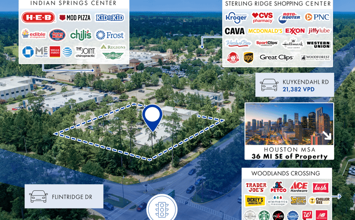Pictures of Office property located at 10845 Kuykendahl Road, The Woodlands, TX 77382 for sales - image #1