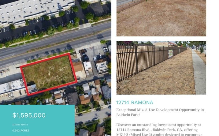 Pictures of Land, Mixed Use property located at 12714 Ramona Blvd, Baldwin Park, CA 91706 for sales - image #1