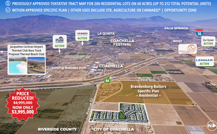 Pictures of Land property located at Avenue 52, Coachella, CA 92236 for sales - image #1
