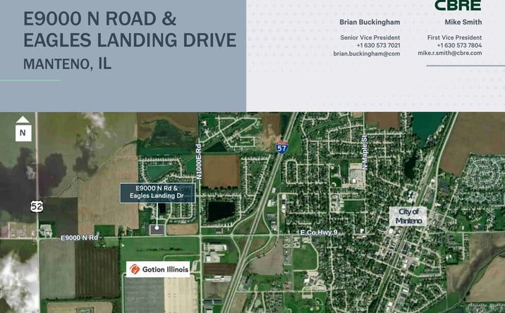 Pictures of Land property located at E9000 N Road & Eagles Landing Drive, Manteno, IL 60950 for sales - image #1