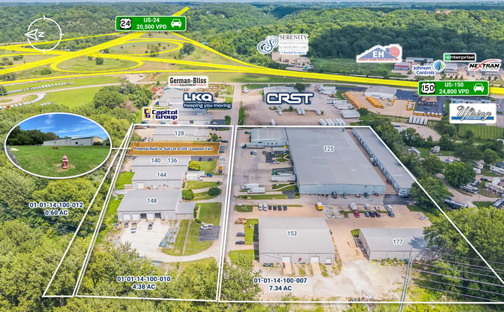 Pictures of Industrial property located at 125 Thunderbird Lane, East Peoria, IL 61611 for sales - image #1