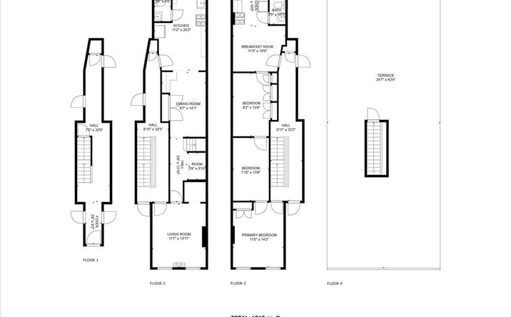 Pictures of Multifamily property located at 411 Himrod Street, Brooklyn, NY 11237 for sales - image #1