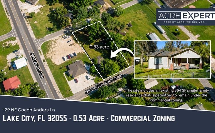Pictures of Mixed Use, Land property located at 129 Northeast Coach Anders Lane, Lake City, FL 32055 for sales - image #1
