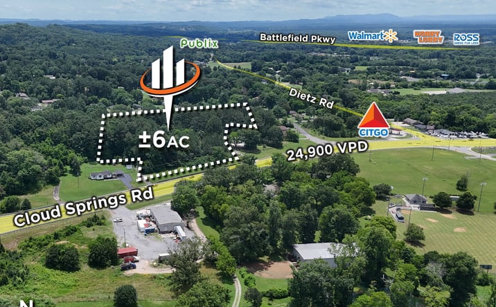 Pictures of Land property located at 3632 Cloud Springs Road, Ringgold, GA 30736 for sales - image #1