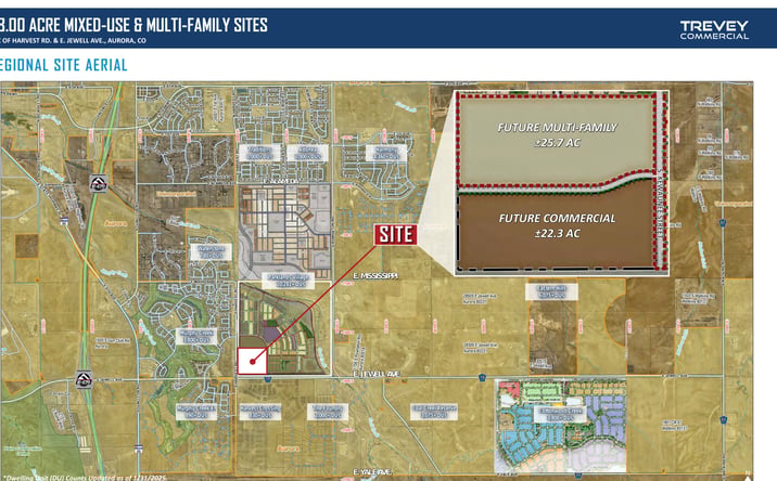 Pictures of Multifamily, Mixed Use, Land property located at NEC of Harvest Rd. & E. Jewell Ave., Aurora, CO 80018 for sales - image #1