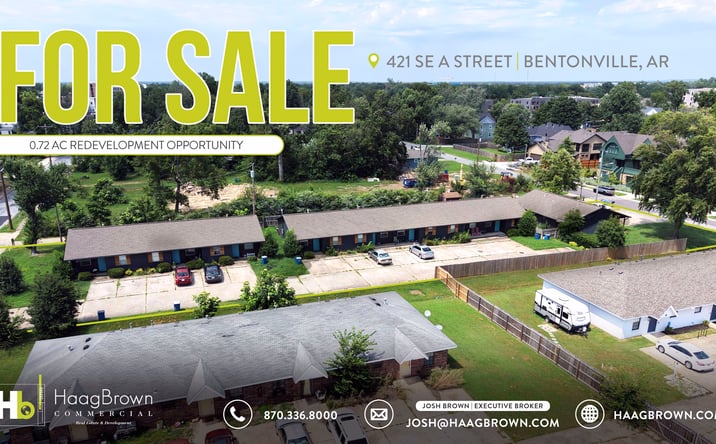 Pictures of Retail, Multifamily, Mixed Use property located at 421 Southeast A Street, Bentonville, AR 72712 for sales - image #1