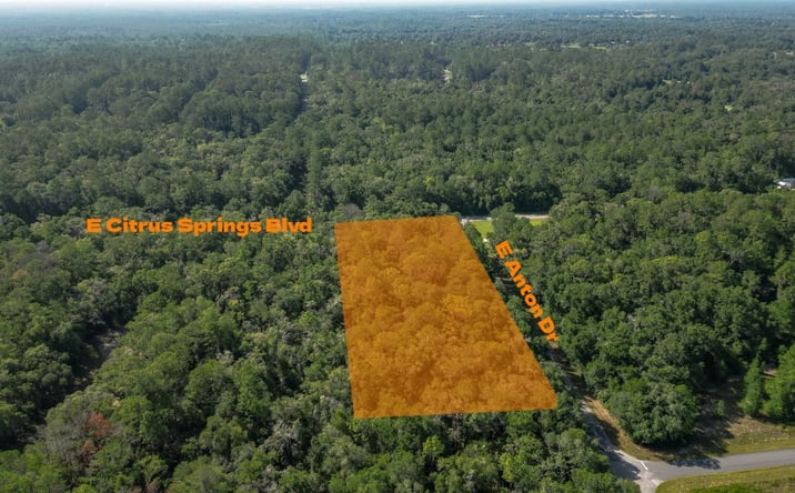 Pictures of Land property located at 825 East Anton Drive, Citrus Springs, FL 34434 for sales - image #1