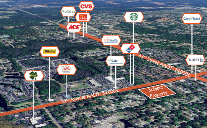 Pictures of Multifamily, Retail, Office property located at 4551 Northwest 39th Avenue, Gainesville, FL 32606 for sales - image #1