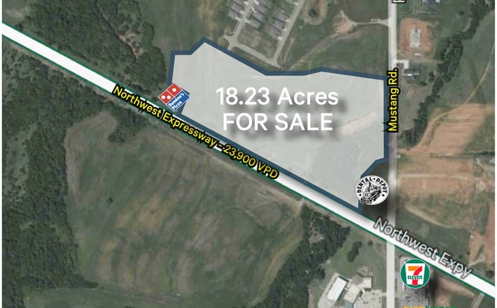 Pictures of Land property located at NWC of NW Expressway & N Mustang Rd, Piedmont, OK 73078 for sales - image #1