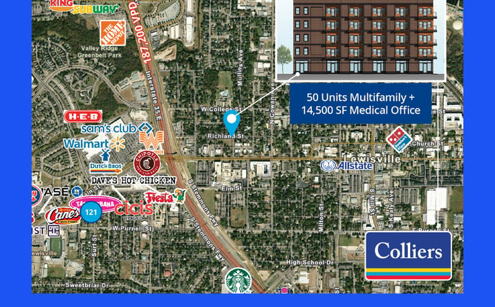 Pictures of Multifamily, Mixed Use, Land property located at 501 Richland Street, Lewisville, TX 75057 for sales - image #1