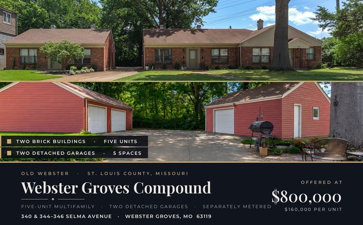 Pictures of Multifamily property located at 340 Selma Avenue, Webster Groves, MO 63119, 344-346 Selma Avenue, Webster Groves, MO 63119 for sales - image #1