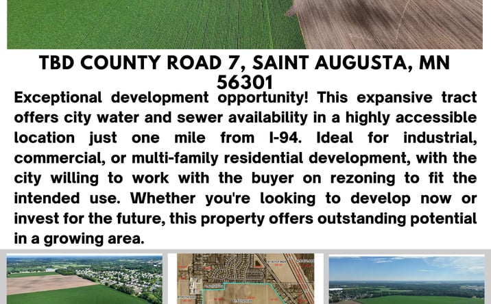 Pictures of Land property located at TBD County Road 7, Saint Augusta, MN 56301 for sales - image #1