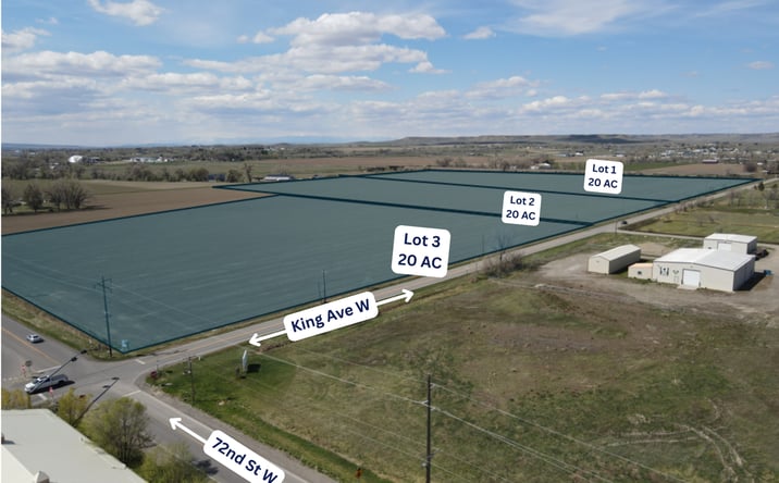 Pictures of Land property located at 72nd St W & King Ave W Commercial Tract 1,2, & 3, Billings, MT 59106 for sales - image #1