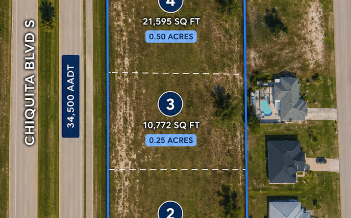 Pictures of Land property located at 1817-1927 Chiquita Blvd S, Cape Coral, FL 33991 for sales - image #1
