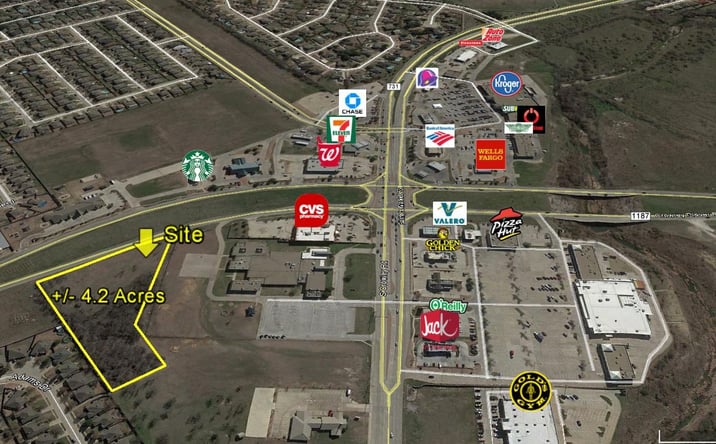 Pictures of Land property located at NEQ FM 1187 Bypass & FM 731, Crowley, TX 76036 for sales - image #1