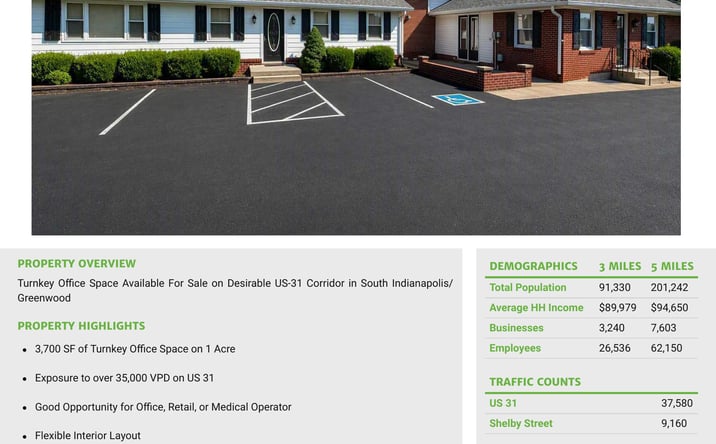 Pictures of Office property located at 7320 U.S. 31, Indianapolis, IN 46227 for sales - image #1