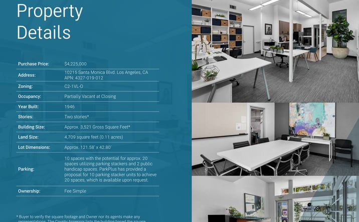 Pictures of Retail, Office property located at 10215 Santa Monica Blvd., Los Angeles, CA 90067-6403 for sales - image #1