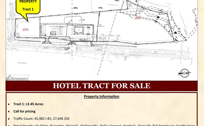 Pictures of Hospitality, Land property located at Agriculture Park Blvd and 25E, White Pine, TN 37890 for sales - image #1