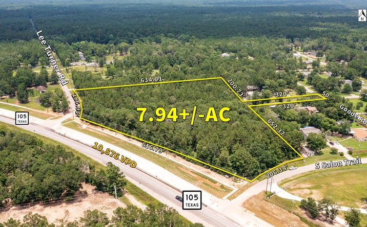 Pictures of Land property located at Hwy 105 & Lee Turner Rd, Cleveland, TX 77328 for sales - image #1