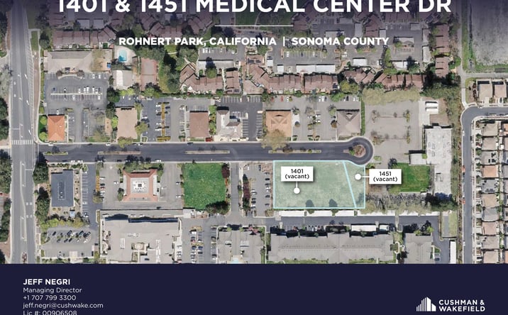 Pictures of Land property located at 1401 Medical Center Dr, Rohnert Park, CA 94928, 1451 Medical Center Dr, Rohnert Park, CA 94928 for sales - image #1