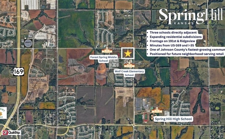 Pictures of Land, Multifamily property located at SW 191st Street & Ridgeview Street, Spring Hill, KS 66083 for sales - image #1