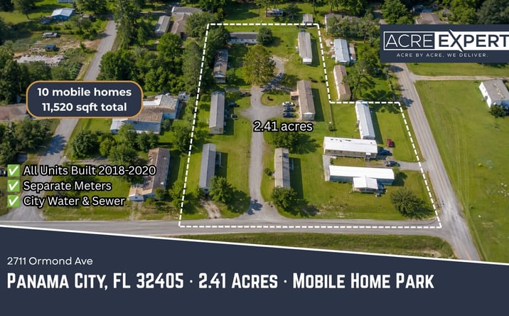 Pictures of Mobile Home Park property located at 2711 Ormond Avenue, Panama City, FL 32405 for sales - image #1