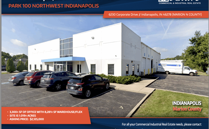 Pictures of Industrial property located at 6230 CORPORATE DR, INDIANAPOLIS, IN 46278-2900 for sales - image #1