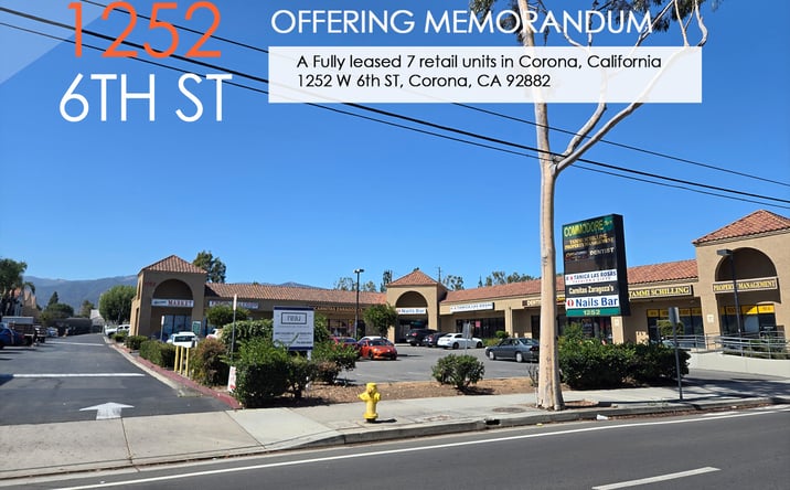 Pictures of Retail property located at 1252 W 6th St, Corona, CA 92882 for sales - image #1