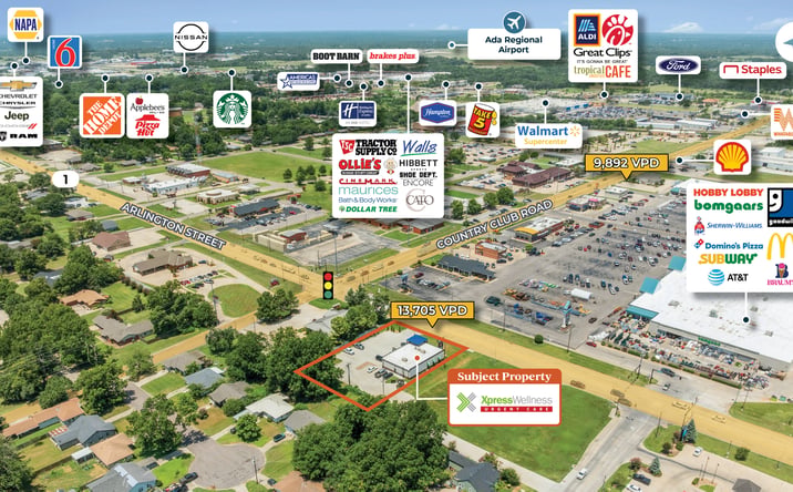 Pictures of Retail, Office property located at 1817 Arlington Street, Ada, OK 74820 for sales - image #1