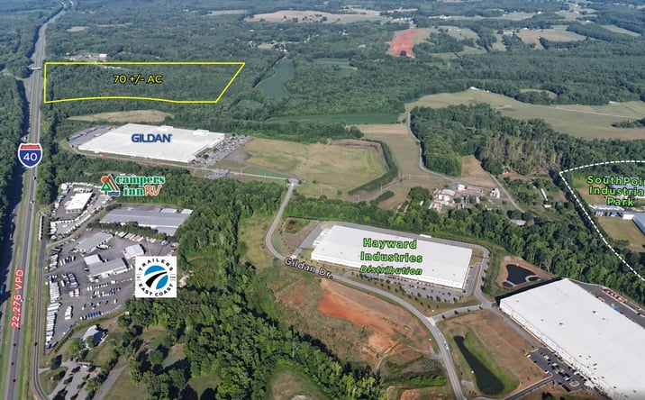 Pictures of Industrial, Land property located at Hwy. 64/I-40, Mocksville, NC 27028 for sales - image #1