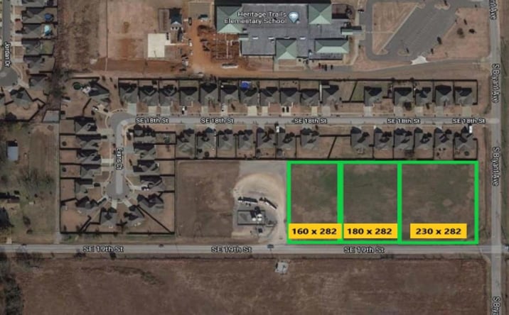 Pictures of Land property located at NW Corner of 19th & Bryant, Moore, OK 73034 for sales - image #1