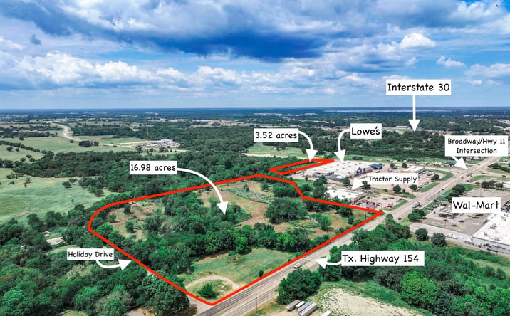 Pictures of Retail, Industrial, Land property located at 16 Acres South Broadway Street, Sulphur Springs, TX 75482 for sales - image #1