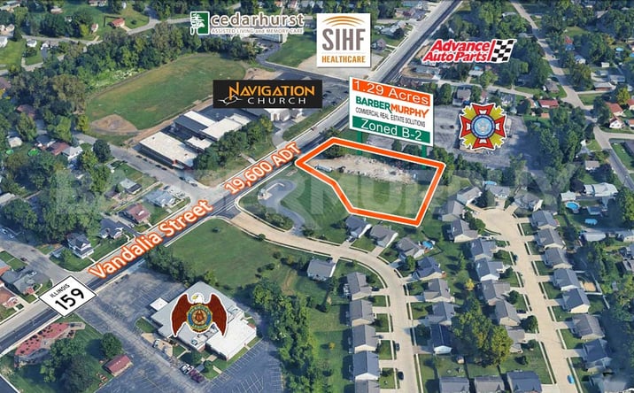 Pictures of Land property located at 1830 Vandalia St, Collinsville, IL 62234 for sales - image #1