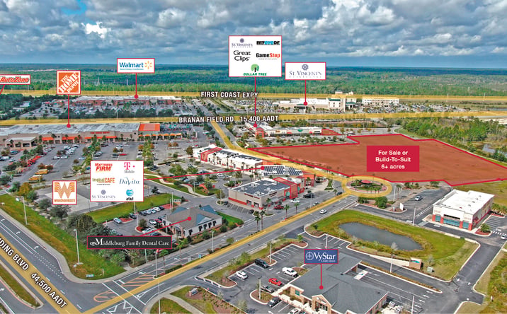 Pictures of Land property located at Blanding Boulevard @ Branan Field Road, Middleburg, FL 32068 for sales - image #1