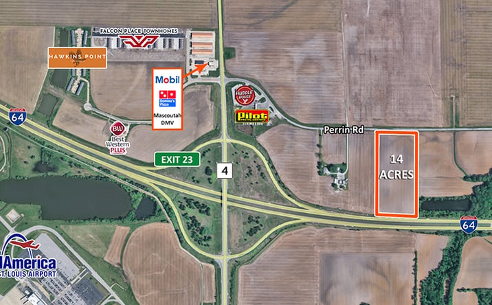 Pictures of Land property located at Perrin Road, Mascoutah, IL 62258 for sales - image #1