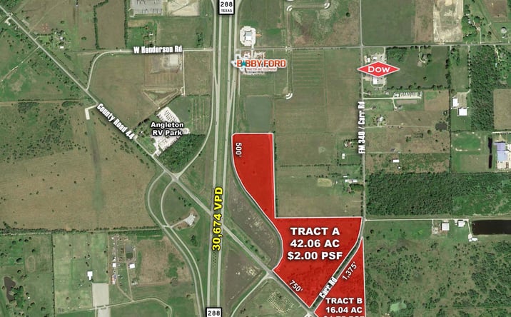 Pictures of Land property located at 0 Hwy 288 and CR 44, Angleton, TX 77515 for sales - image #1